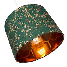 Load image into Gallery viewer, Green &amp; Copper Lamp Shade | 25cm Diameter 
