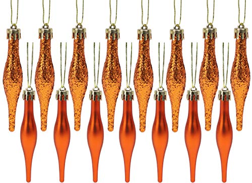 Christmas Concepts® | Pack Of 15 | Copper Droplet Baubles | 8.5cm
