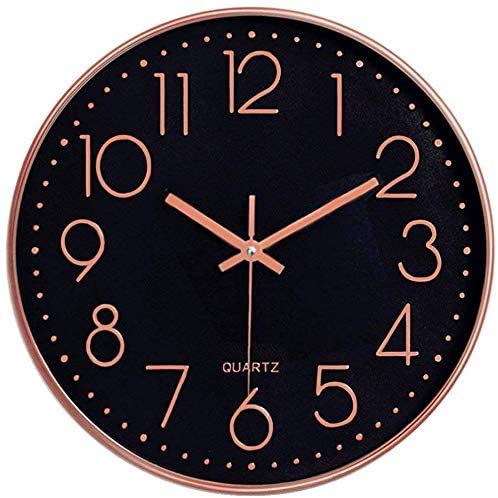 Copper / Rose-Gold Wall Clock | Quartz | Battery Operated | Modern Design