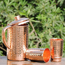 Load image into Gallery viewer, Copper Water Jug &amp; Tumblers 
