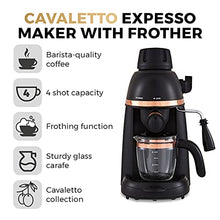 Load image into Gallery viewer, Black &amp; Copper Expresso Maker 
