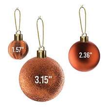Load image into Gallery viewer, 36 Pack Copper Coloured Christmas Decorations
