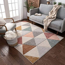 Load image into Gallery viewer, Contemporary Modern Rug | Geometric Pattern | Copper 
