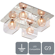 Load image into Gallery viewer, Decorative Mirrored Copper Ceiling Light | Harper Living
