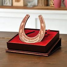Load image into Gallery viewer, Copper Horseshoe | Wedding Anniversary Gift 
