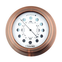 Load image into Gallery viewer, ClimeMET Moon Phase Clock | Weather Dial Range | Rose Copper | CM4306
