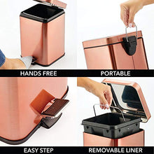 Load image into Gallery viewer, Easy To Clean | 6 Litre Capacity Copper Bin
