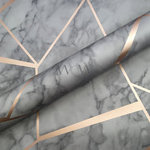 Load image into Gallery viewer, Stunning Marble Effect Copper &amp; Grey Wallpaper | Fine Decor
