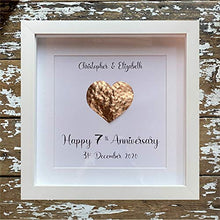 Load image into Gallery viewer, 7th Wedding Anniversary Gift Idea | Personalised Picture Frame 
