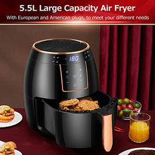 Load image into Gallery viewer, 5.5L Copper &amp; Black Air Fryer | Andoer 

