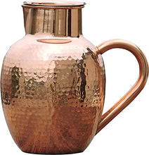 Load image into Gallery viewer, Pure Copper Water Jug | Hammered Finish | 1.5L
