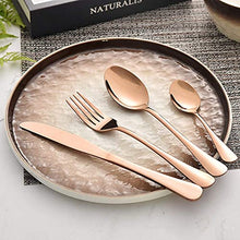 Load image into Gallery viewer, 16 Piece | 4 Person | Copper Cutlery Set 
