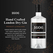 Load image into Gallery viewer, 1606 Gin - Handcrafted London Dry Gin - 70cl, 40% ABV - Copper Pot Distilled in Small Batches
