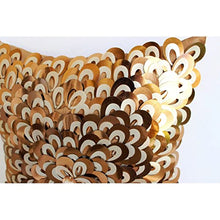 Load image into Gallery viewer, Sequined Copper Cushion Cover | The HomeCentric 
