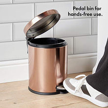Load image into Gallery viewer, Pedal Bin | Copper Small Compact Bin 
