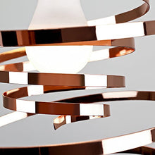 Load image into Gallery viewer, Copper Swirled Metal Design Ceiling Light 
