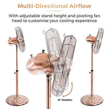 Load image into Gallery viewer, Multi-Directional Airflow | Copper Fan
