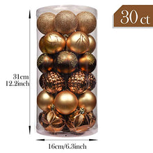Load image into Gallery viewer, 30 Pieces Copper &amp; Gold Christmas Tree Decorations 
