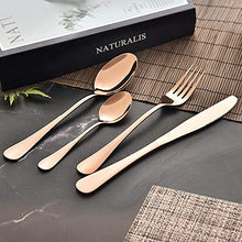 Load image into Gallery viewer, 4 Person | 16 Piece Copper Cutlery Set 
