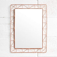 Load image into Gallery viewer, Copper Rose Gold Wall Mirror 
