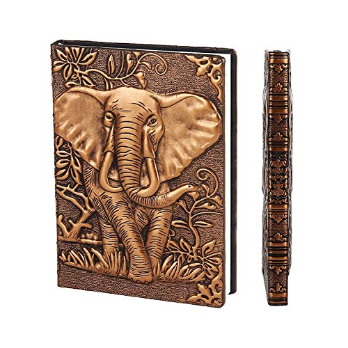 Copper Leather Notebook | A5 | Travel Journal | Hardcover | Embossed Notepad