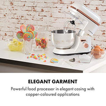 Load image into Gallery viewer, Modern White &amp; Copper Food Mixer 
