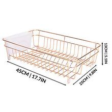 Load image into Gallery viewer, Dish Drainer Rose Gold Copper | Drying Rack | Utensils Organiser 
