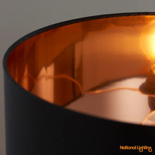 Load image into Gallery viewer, Shiny Copper Table Lamp | National Lighting
