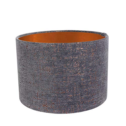 Grey Lampshade | Copper Lining | 20cm Diameter