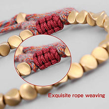Load image into Gallery viewer, Woven Copper Tibetan Bracelet | Buddhist Lucky Bracelet 
