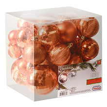 Load image into Gallery viewer, 36 Pack Copper Christmas Decorations | Variety Of Sizes
