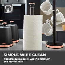 Load image into Gallery viewer, Black &amp; Copper Tower Kitchen Roll Holder 
