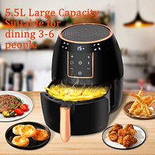 Load image into Gallery viewer, 5.5L Copper &amp; Black Air Fryer | Yensong
