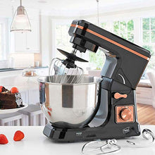 Load image into Gallery viewer, Neo Food Baking Electric Stand Mixer 5L 6 Speed Stainless Steel Mixing Bowl 800W (Black and Copper)
