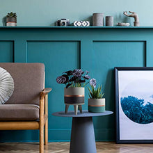 Load image into Gallery viewer, Set Of 3 Copper, Grey And Turquoise Plant Pots 
