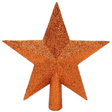 Load image into Gallery viewer, Glittered Copper Star For Christmas Tree
