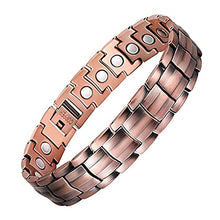 Load image into Gallery viewer, Jeracol | Copper Magnetic Bracelet For Men | Soild Copper | Gift Box 
