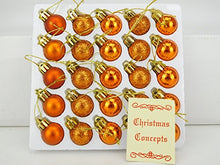 Load image into Gallery viewer, 25 Pack Of Copper Miniature Christmas Baubles
