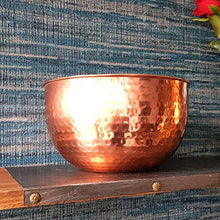 Load image into Gallery viewer, Shiny Copper Bowl | Hammered Finish
