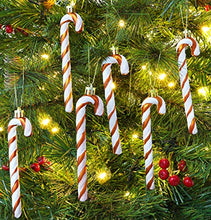 Load image into Gallery viewer, Beautiful Copper &amp; White Candy Canes | Christmas Decorations 
