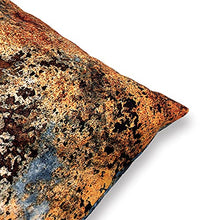 Load image into Gallery viewer, Copper Rusty Brown &amp; Copper Cushion Cover 
