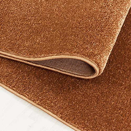 Extra Large Copper Coloured Rug | Rust, Brown | Woven Carpet | 200 x 2 ...