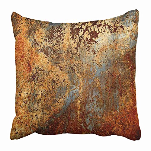 Decorative Copper Rust Metal Cushion Cover | 40 x 40cm