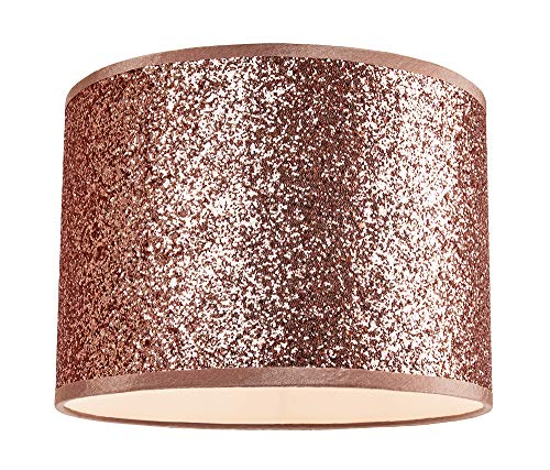 Glittery Copper Fabric Lamp Shade | Pendant Shade | 25cm Wide | Happy Homewares
