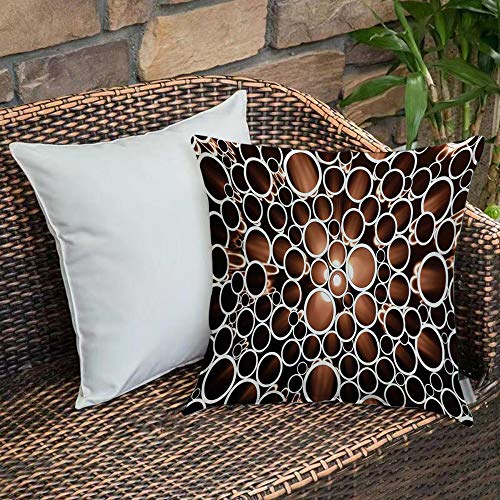 Copper Pipes Cushion Cover | 3D Style | 18 x 18 Inches