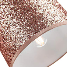 Load image into Gallery viewer, Glittery Sparkly Copper Rose-Gold Lamp Shade

