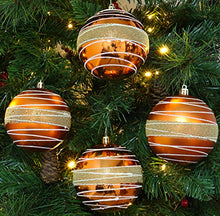 Load image into Gallery viewer, Copper &amp; Gold Christmas Bauble Decoration
