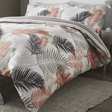 Load image into Gallery viewer, Fern Leaf Tropical Duvet Cover Set | Copper | Easy Care | Fusion 
