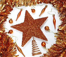 Load image into Gallery viewer, Copper Christmas Tree Star Decoration 
