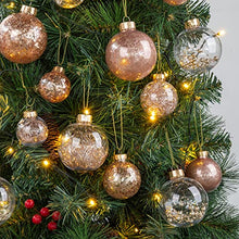 Load image into Gallery viewer, Rose Gold, Copper Christmas Tree Bauble Decorations
